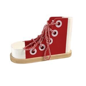 Melissa & Doug Deluxe Wood Lacing Sneaker